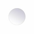 Blueprints 28 in. Gracin Round Mirror Clear BL2943845